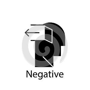door, mind, negative icon. Element of Peace and humanrights icon. Premium quality graphic design icon. Signs and symbols