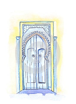 Door in Moroccan style