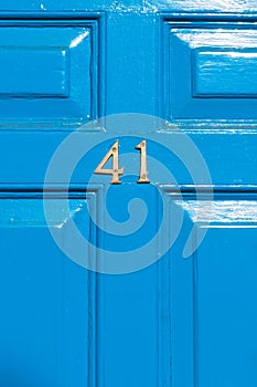 Door number 41 close up