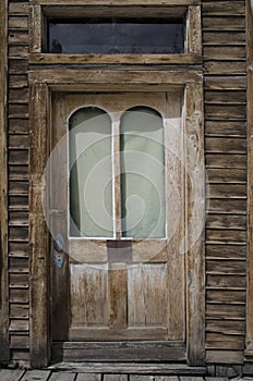 A door on a old building in St. Elmo in Colorado