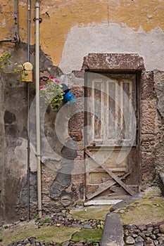 Door of an old house, Bosa, Sardinia