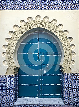 Door of old mosque, Tanger, Morocco