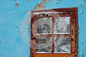 Door in an old ruined house