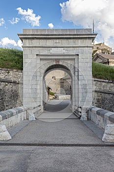 Door of the old town of Briancon