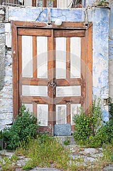 Door of an old village house in Lefkara, Cyprus