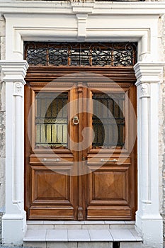 Door of an old village house in Lefkara, Cyprus