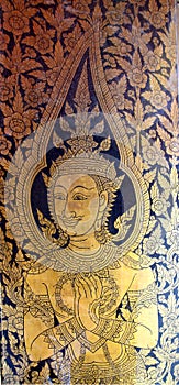 Door painting at Wat Po, Thailand