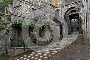 Door of Saint Ercolano in Perugia photo