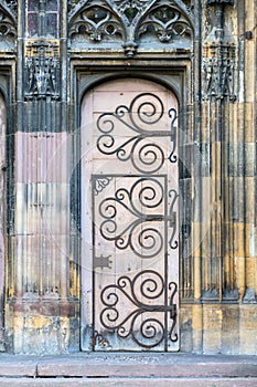 door of Saint Theobald's Church, Thann