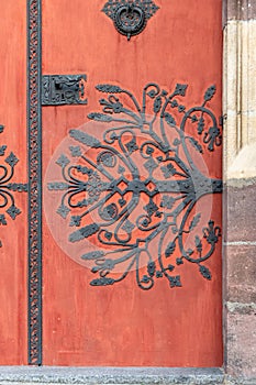 door of Saint Theobald's Church, Thann