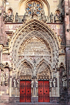 door of Saint Theobald's Church, Thann