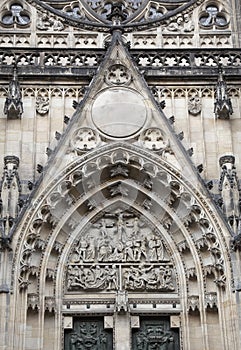 Door of Saint Vit cathedral photo