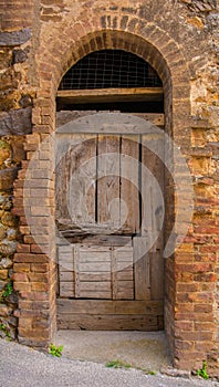 Door in San Lorenzo a Merse, Tuscany