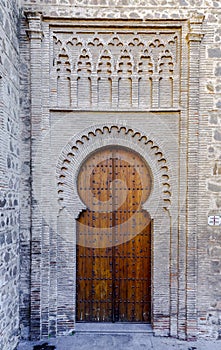 Door Santiago Church Arrabal, Toledo photo