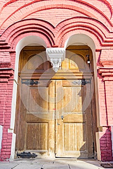 Door of State Historical Museum, Moscow, Russia