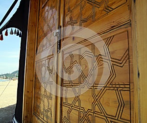 The door of the tent