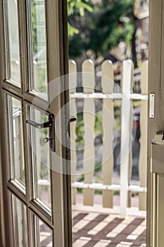 Door to the balcony