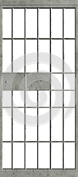 Jail Prison Cell Door Isolated photo