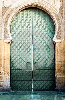 Door to Mezquita of Cordoba in Andalucia, Spain. photo