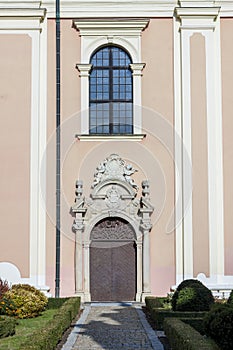 Door to Saint Mikael church - Sandomierz, Poland.