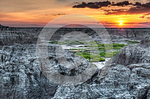 Door Trail Sunrise in Badlands National Park