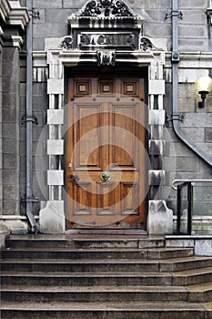 Door in trinity college dublin