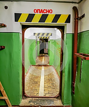 Door in an undergroud nuclear weapon launch site photo