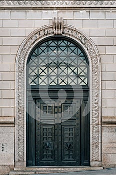 The door of the Walters Art Museum in Mount Vernon, Baltimore, Maryland photo