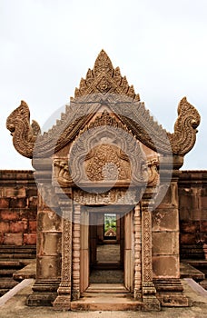 Door way in ancient asian temple