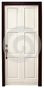 Door on white background