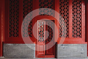 The door and windows, made in traditional chinese style