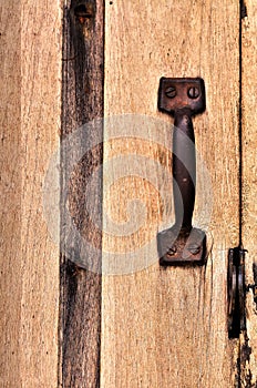 Doorhandle and lock on