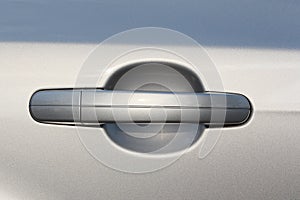 Doorknob of car