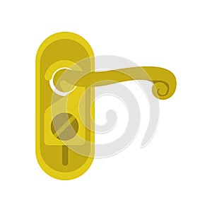 Doorknob icon vector sign and symbol isolated on white background, Doorknob logo concept