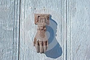 Doorknocker on allwood door
