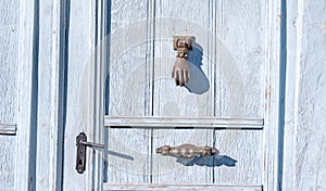 Doorknocker on allwood door