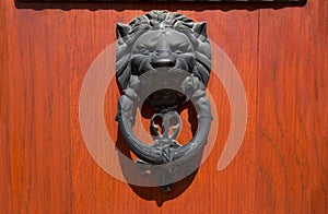 Doorknocker with head of lion
