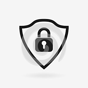 Doorlock, padlock sign. Vector illustration