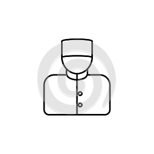 doorman icon. Element of hotel icon for mobile concept and web apps. Thin line doorman icon can be used for web and mobile