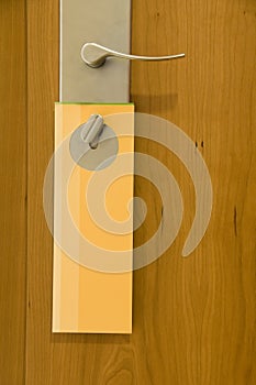 Doorplate on handle