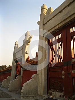 Doors in Chinese temple