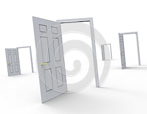 Doors Choice Represents Doorway Doorframe And Doorways