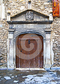 Doors from different countries of Europa. Old and picturesque door