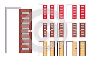 Doors modern set, stylish design ideas