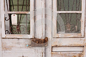 Doors and rusted lock