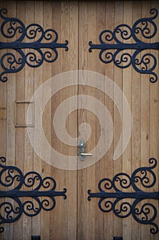 Doors to Enter Akureyrarkirkja Church in Akureyri Iceland