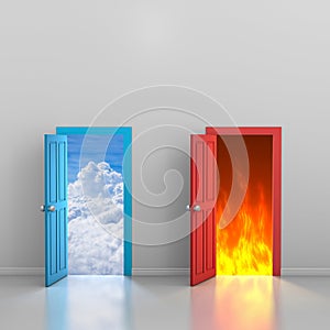 Doors to heaven and hell