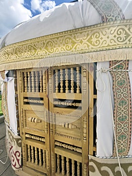 Doors to the Kazakh yurt