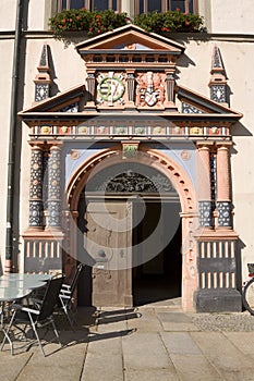 The Doors to Naumburg Town Hall on the Market square