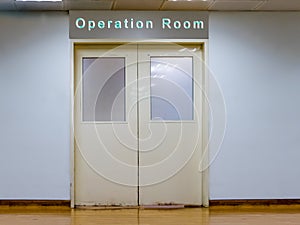 Doors to operation room